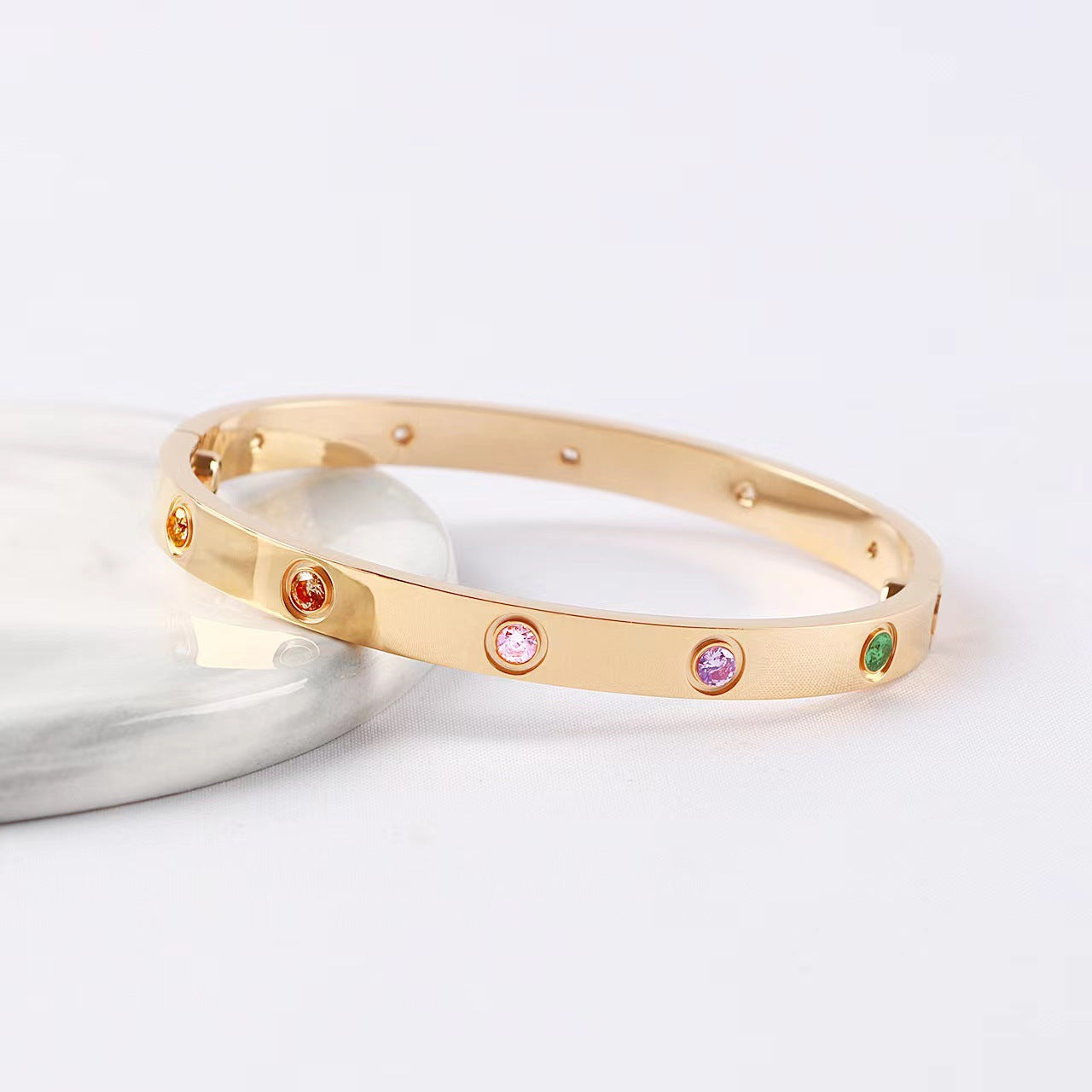 [⭐Glow] 2026 RAINBOW LOVE BRACELET 6.1MM  10 DIAMONDS