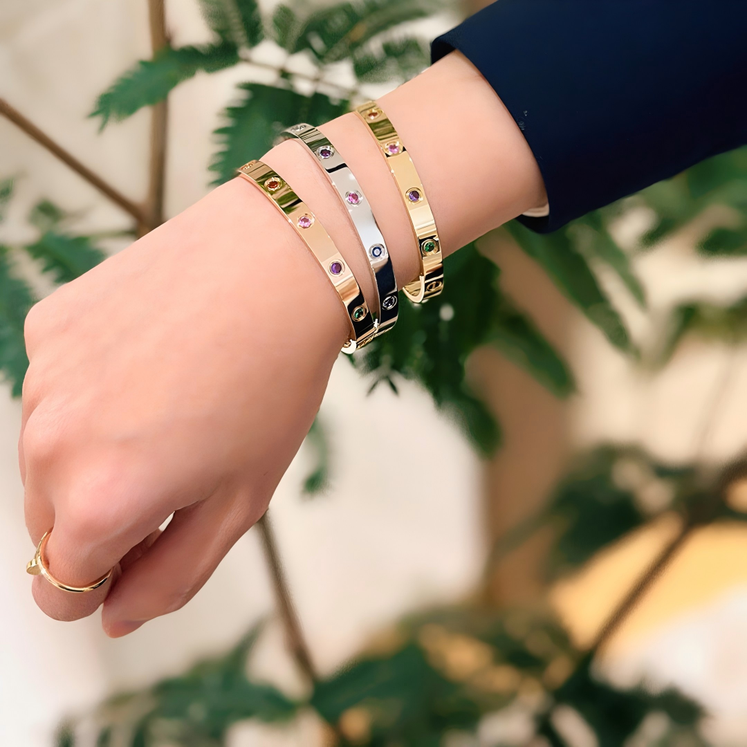 [⭐Glow] 2026 RAINBOW LOVE BRACELET 6.1MM  10 DIAMONDS