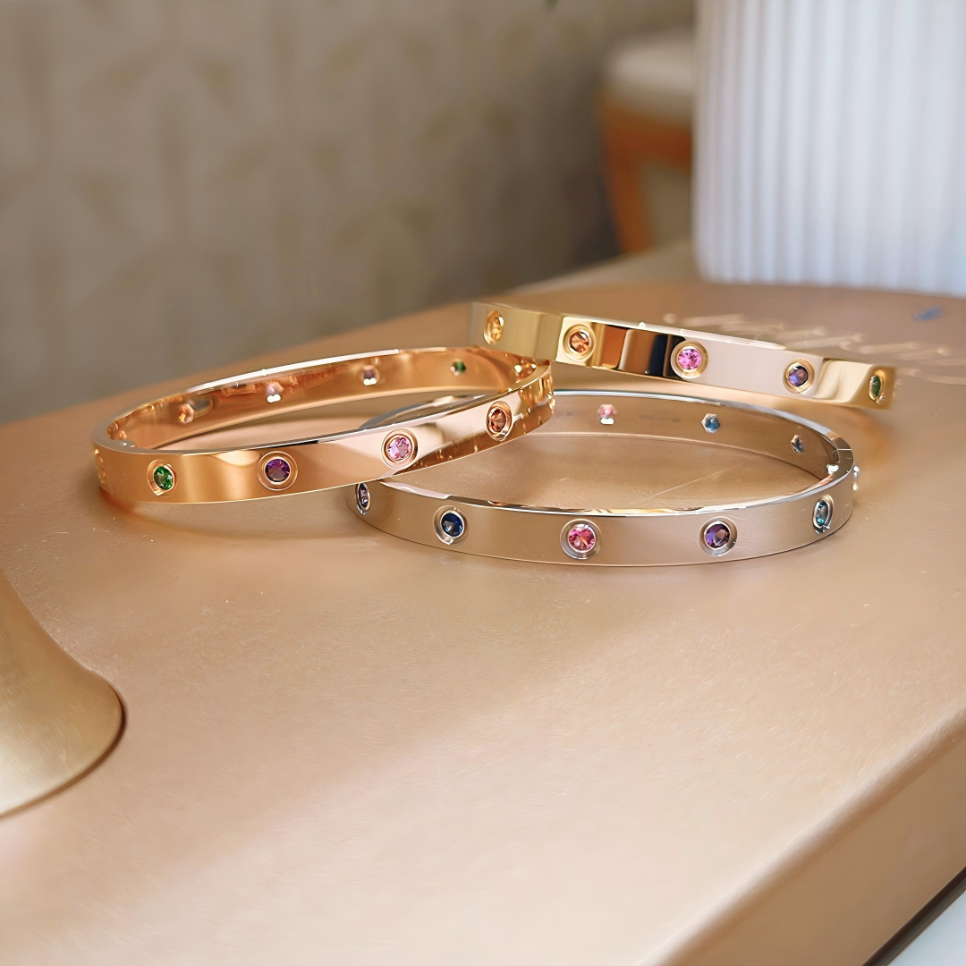 [⭐Glow] 2026 RAINBOW LOVE BRACELET 6.1MM  10 DIAMONDS
