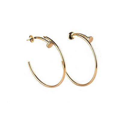 [⭐Glow]JUSTE EARRINGS GOLD DIAMONDS 1.8MM