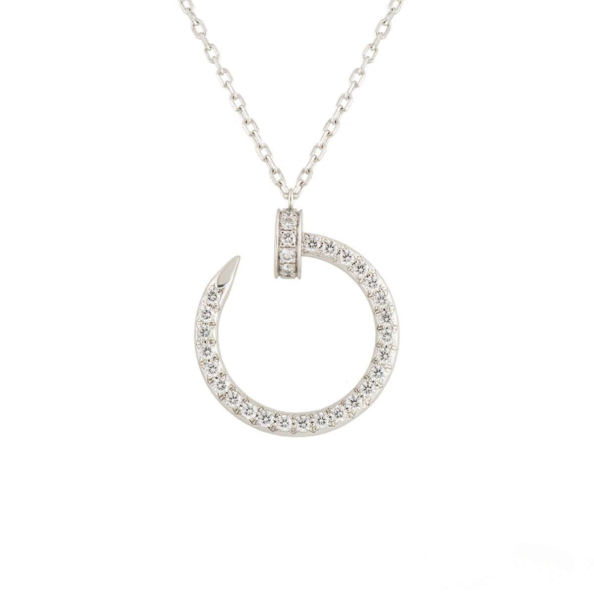 [⭐Glow]JUSTE NECKLACE SILVER DIAMONDS