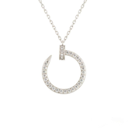 [⭐Glow]JUSTE NECKLACE SILVER DIAMONDS