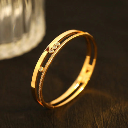 [⭐Glow]Move Romane Diamond Bangle Bracelet