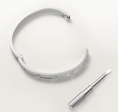 [⭐Glow]NEW-LOVE-4.8MM-Width Diamond-Studded Bracelet