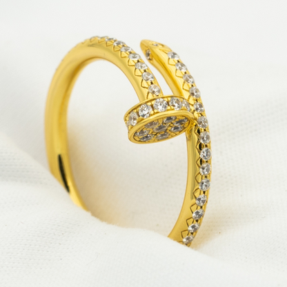 [⭐Glow]JUSTE RING 1.8MM GOLD DIAMONDS