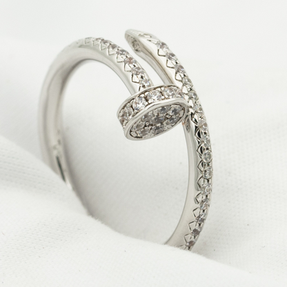 [⭐Glow]JUSTE RING 1.8MM SILVER DIAMONDS