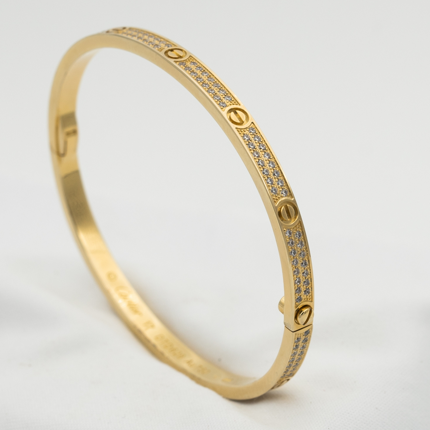 [⭐Glow]LOVE BRACELET 3.65MM DIAMOND-PAVED