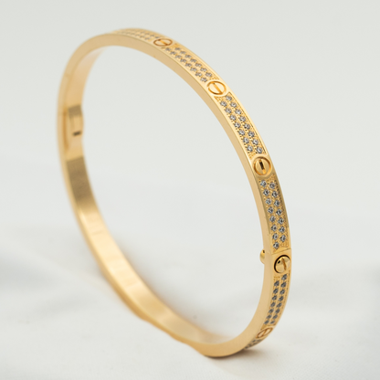 [⭐Glow]LOVE BRACELET 3.65MM DIAMOND-PAVED
