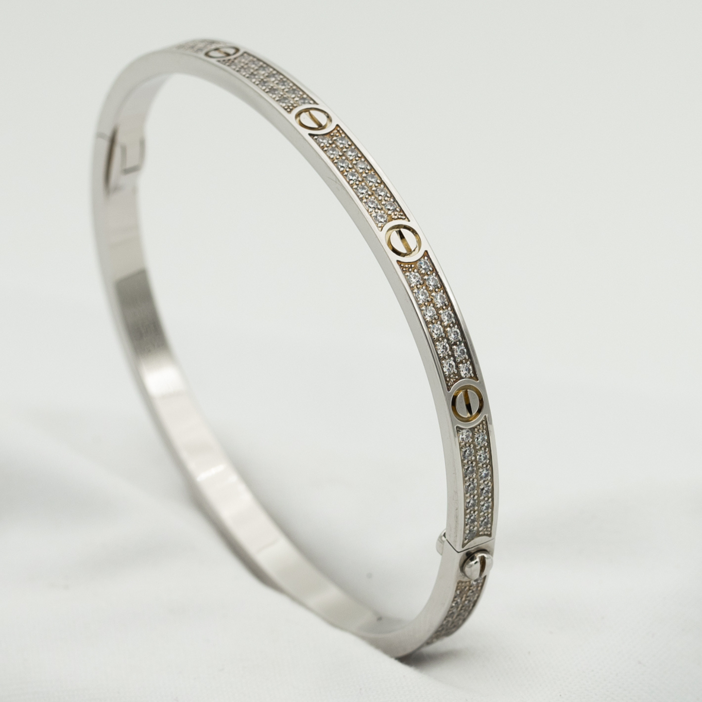 [⭐Glow]LOVE BRACELET 3.65MM DIAMOND-PAVED