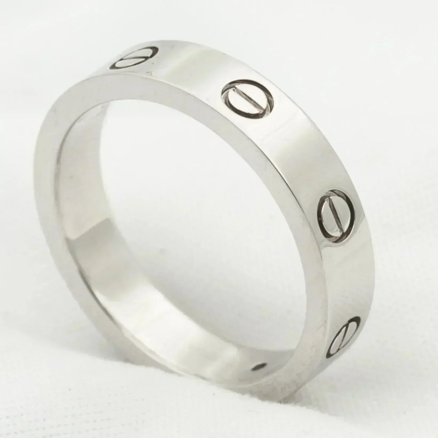 [⭐Glow]LOVE RING 4MM 1 DIAMOND SILVER
