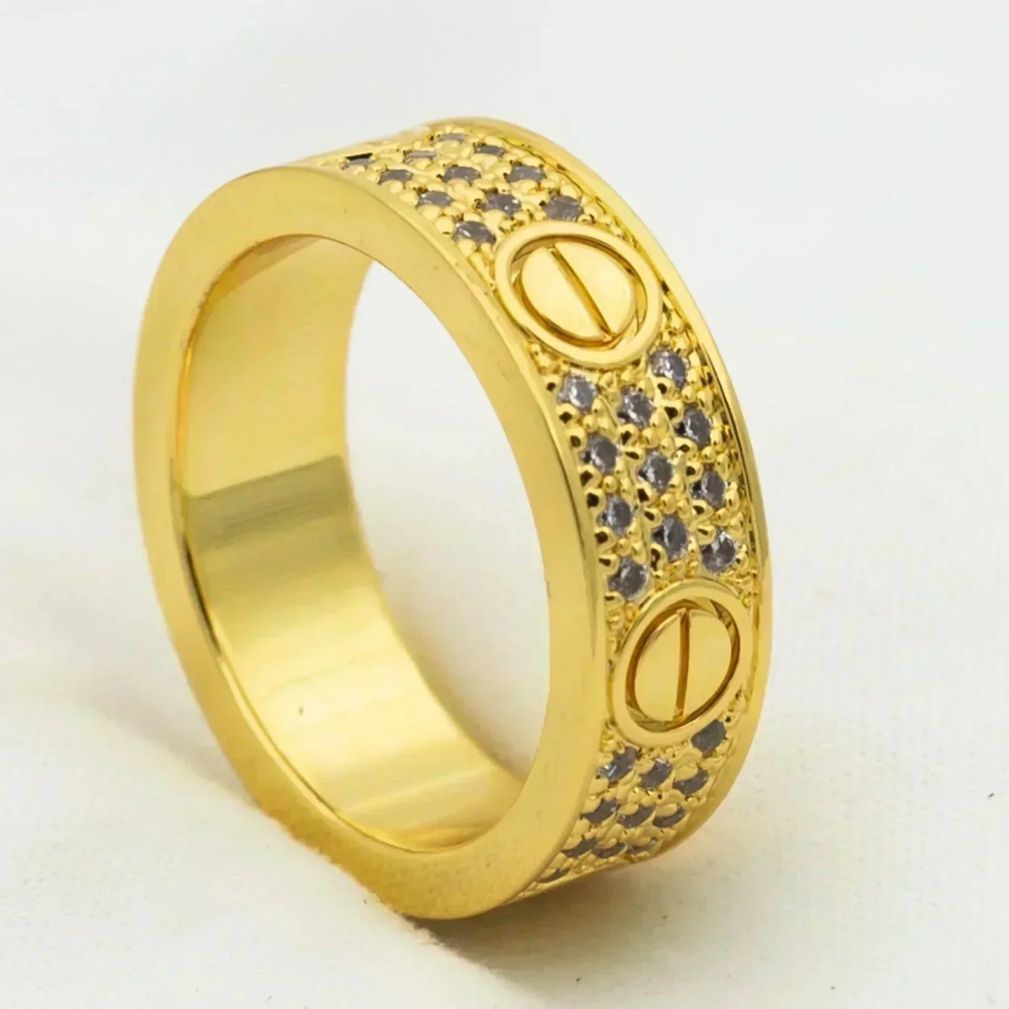 [⭐Glow]LOVE RING 5.5MM DIAMONDS PAVED