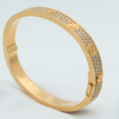 [⭐Glow]LOVE BRACELET 6.1MM DIAMOND-PAVED
