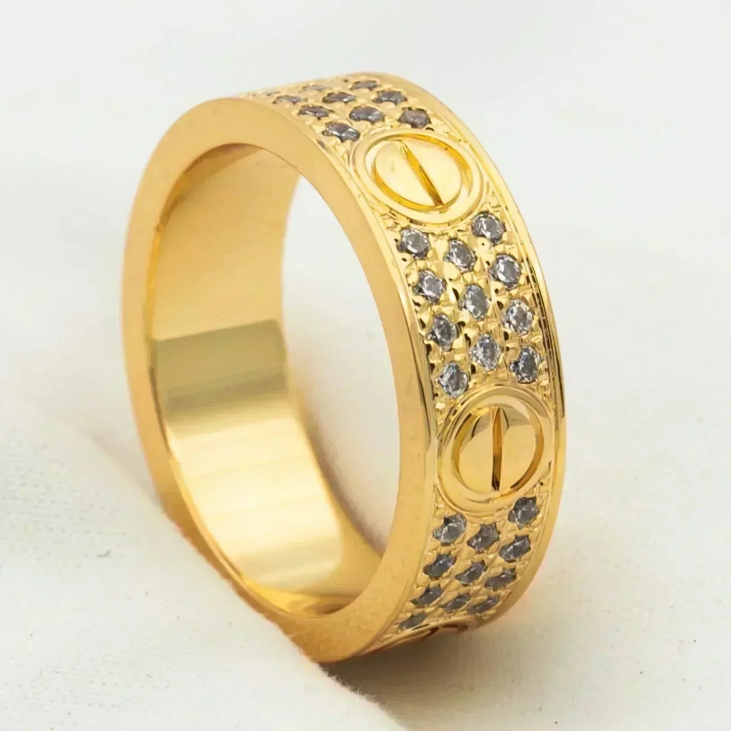 [⭐Glow]LOVE RING 5.5MM DIAMONDS PAVED