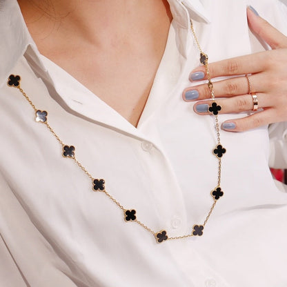[⭐Glow]CLOVER 20 MOTIFS ONYX ROSE GOLD