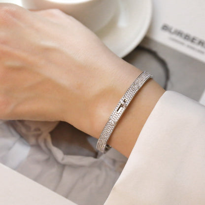 [⭐Glow]KELLY BRACELET DIAMOND PAVED