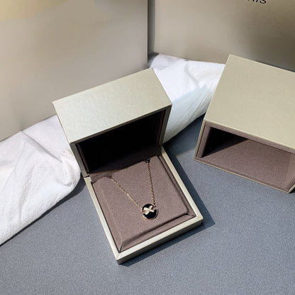 [⭐Glow]JEUX DE PINK GOLD DIAMOND NECKLACE