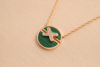 [⭐Glow]JEUX DE ROSE GOLD DIAMOND NECKLACE