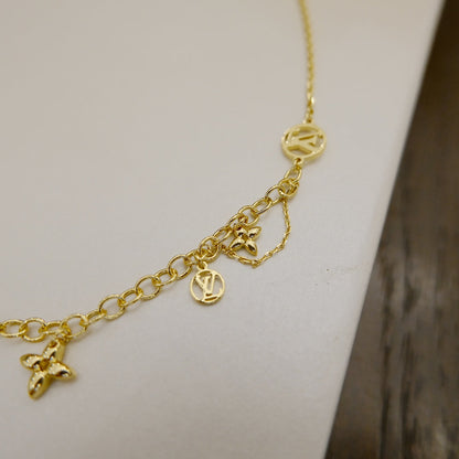 [⭐Glow]BLOOMING SUPPLE NECKLACE BRASS
