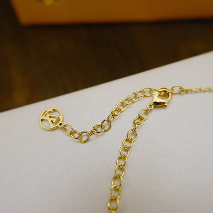 [⭐Glow]BLOOMING SUPPLE NECKLACE BRASS