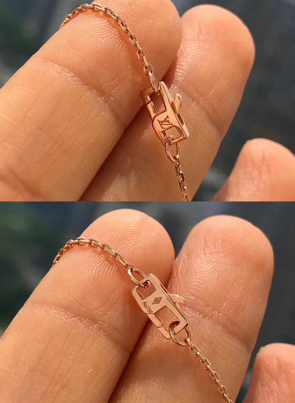 [⭐Glow]BLOSSOM PENDANT PINK GOLD AND DIAMOND