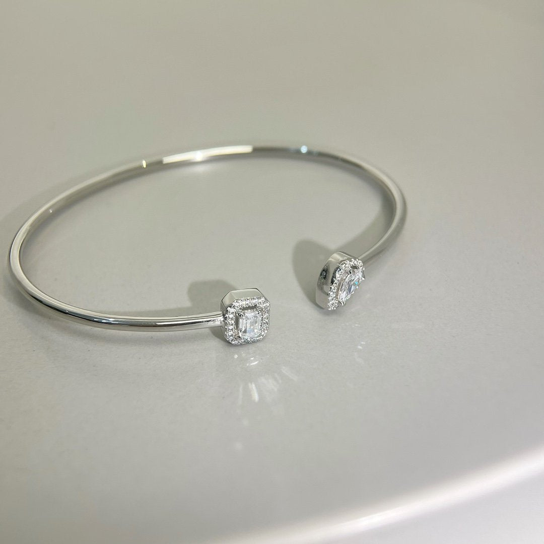 [⭐Glow]JONC FLEX MY TWIN TOI & MOI SILVER DIAMOND BRACELET