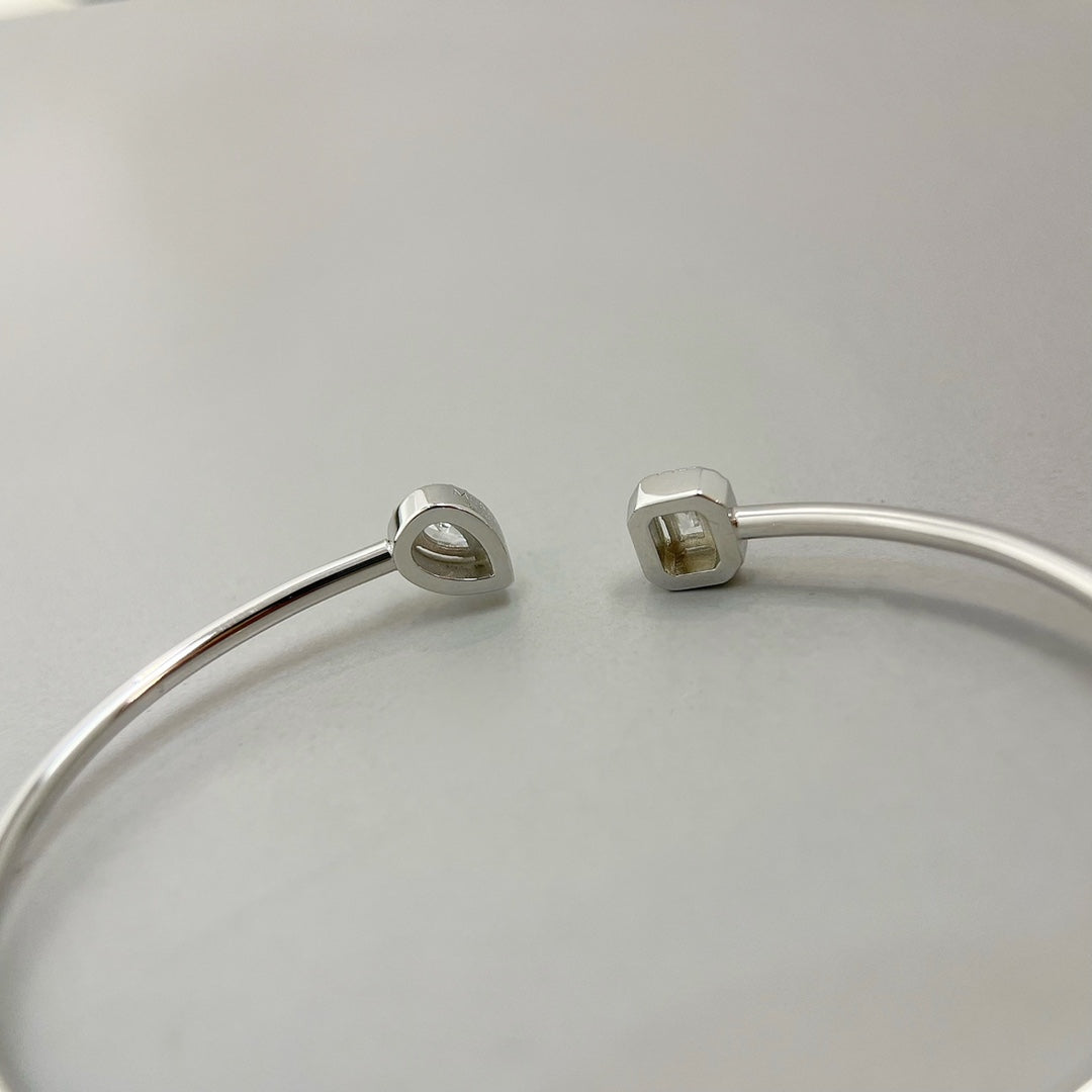 [⭐Glow]JONC FLEX MY TWIN TOI & MOI SILVER DIAMOND BRACELET