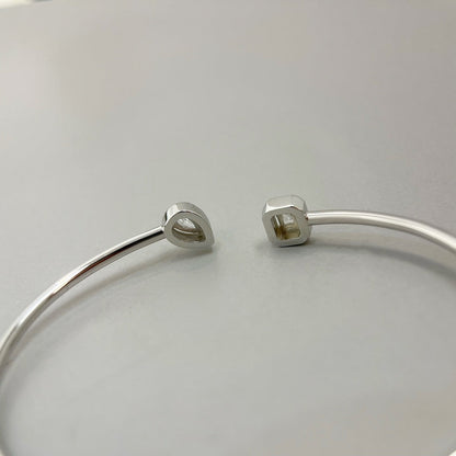 [⭐Glow]JONC FLEX MY TWIN TOI & MOI SILVER DIAMOND BRACELET