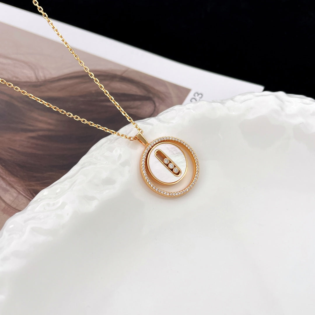 [⭐Glow]Demo MOVE MM NACRE BLANCHE DIAMOND NECKLACE