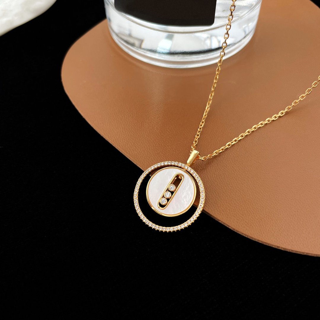 [⭐Glow]Demo MOVE MM NACRE BLANCHE DIAMOND NECKLACE