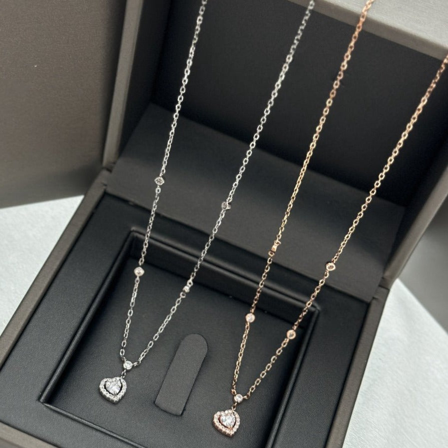 [⭐Glow]JOY HEART DIAMOND NECKLACE