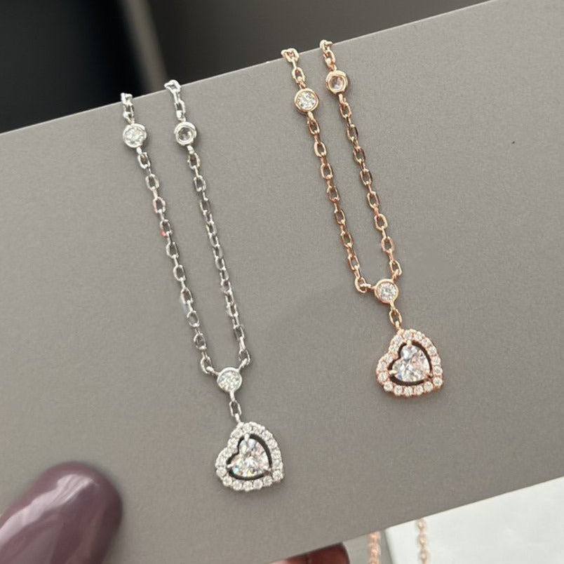 [⭐Glow]JOY HEART DIAMOND NECKLACE
