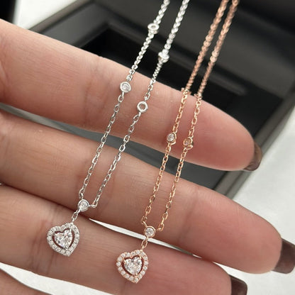 [⭐Glow]JOY HEART DIAMOND NECKLACE