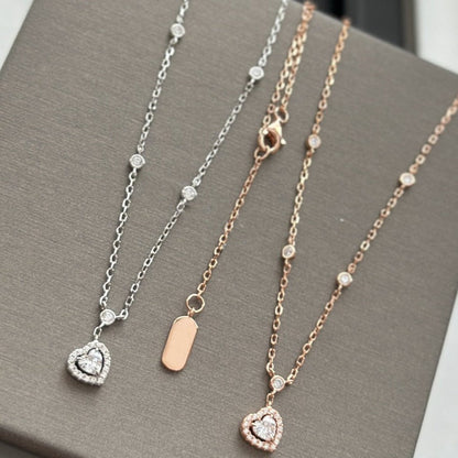 [⭐Glow]JOY HEART DIAMOND NECKLACE