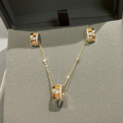 [⭐Glow]CHAIN MOVE ROMANE PEDAND NECKLACE
