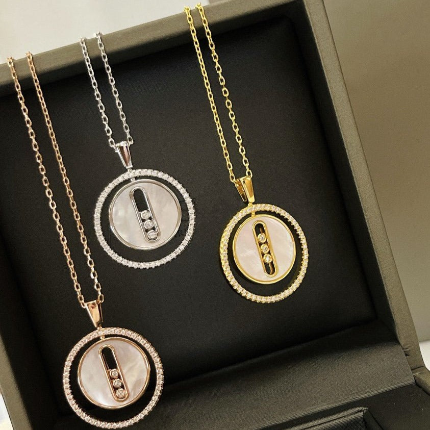 [⭐Glow]Demo MOVE MM NACRE BLANCHE DIAMOND NECKLACE
