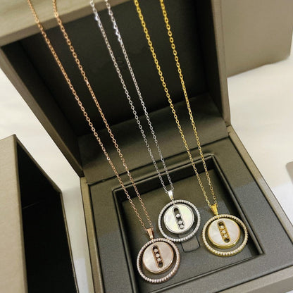 [⭐Glow]Demo MOVE MM NACRE BLANCHE DIAMOND NECKLACE