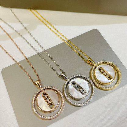 [⭐Glow]Demo MOVE MM NACRE BLANCHE DIAMOND NECKLACE
