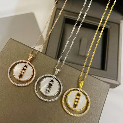 [⭐Glow]Demo MOVE MM NACRE BLANCHE DIAMOND NECKLACE