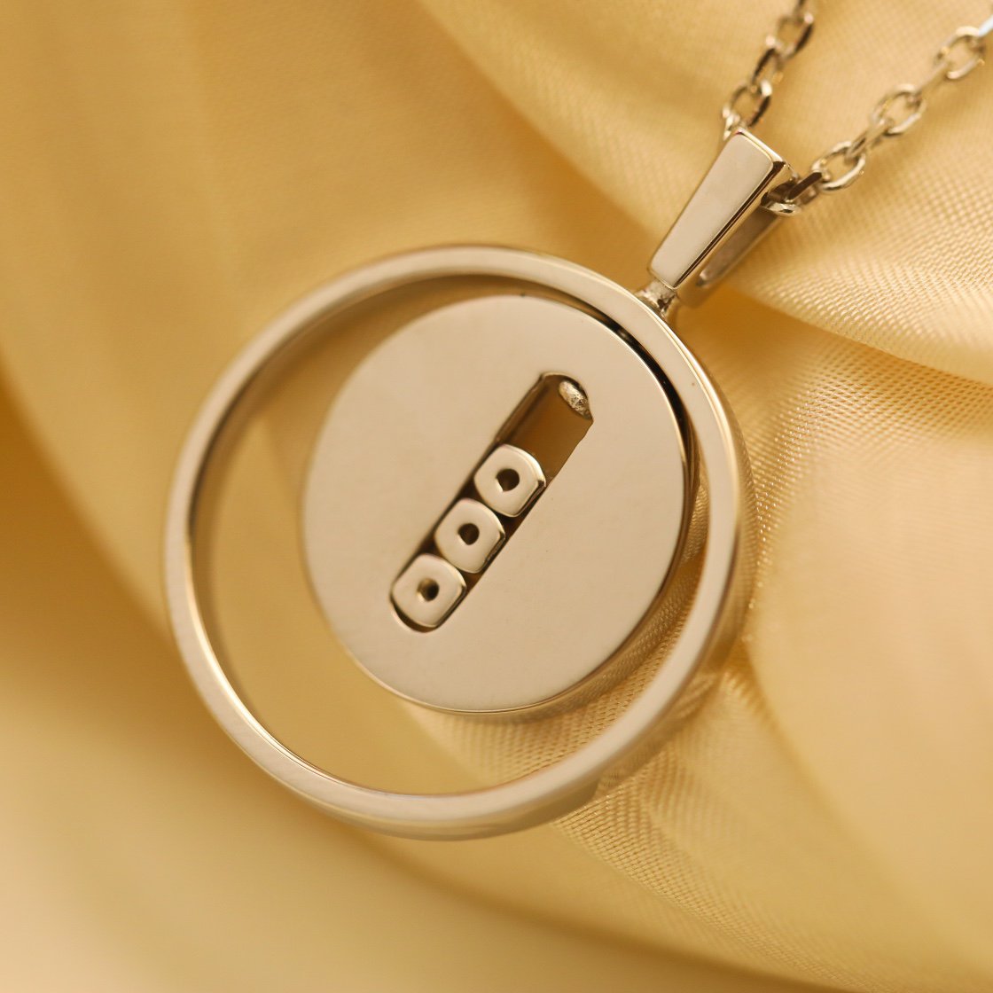 [⭐Glow]Demo MOVE MM SILVER DIAMOND NECKLACE