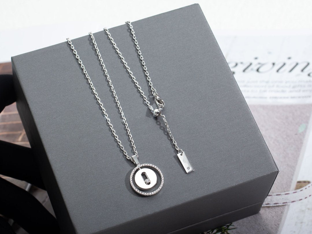 [⭐Glow]Demo MOVE PM NECKLACE SILVER DIAMOND