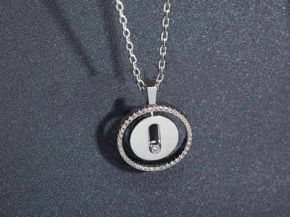 [⭐Glow]Demo MOVE PM NECKLACE SILVER DIAMOND