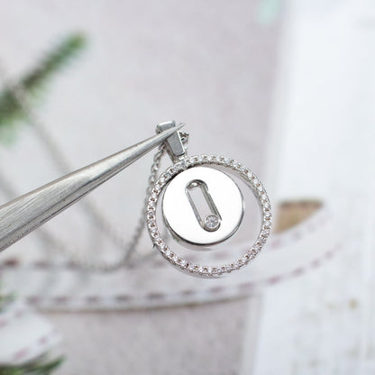 [⭐Glow]Demo MOVE PM NECKLACE SILVER DIAMOND
