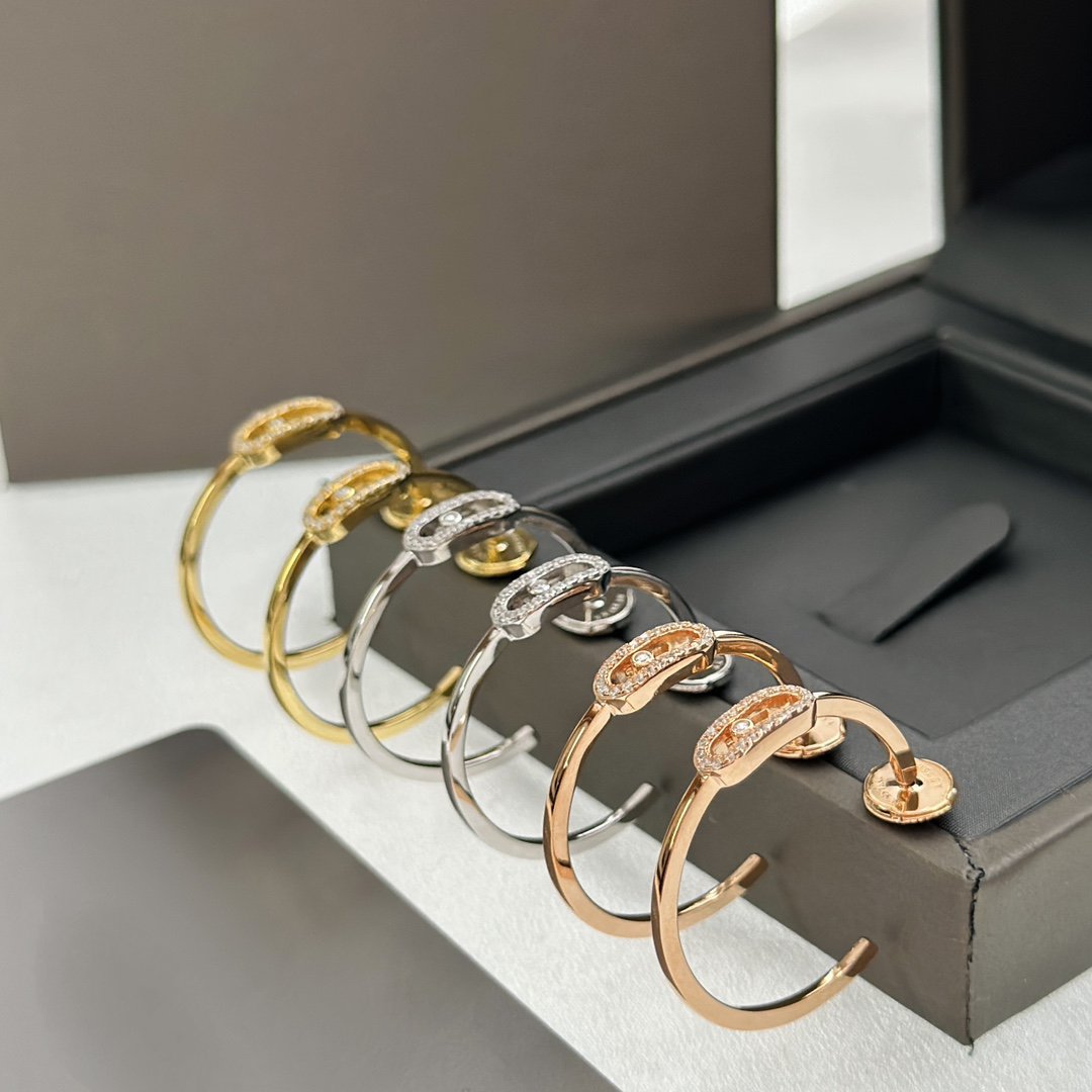 [⭐Glow]CREOLES MOVE UNO PM DIAMOND EARRINGS