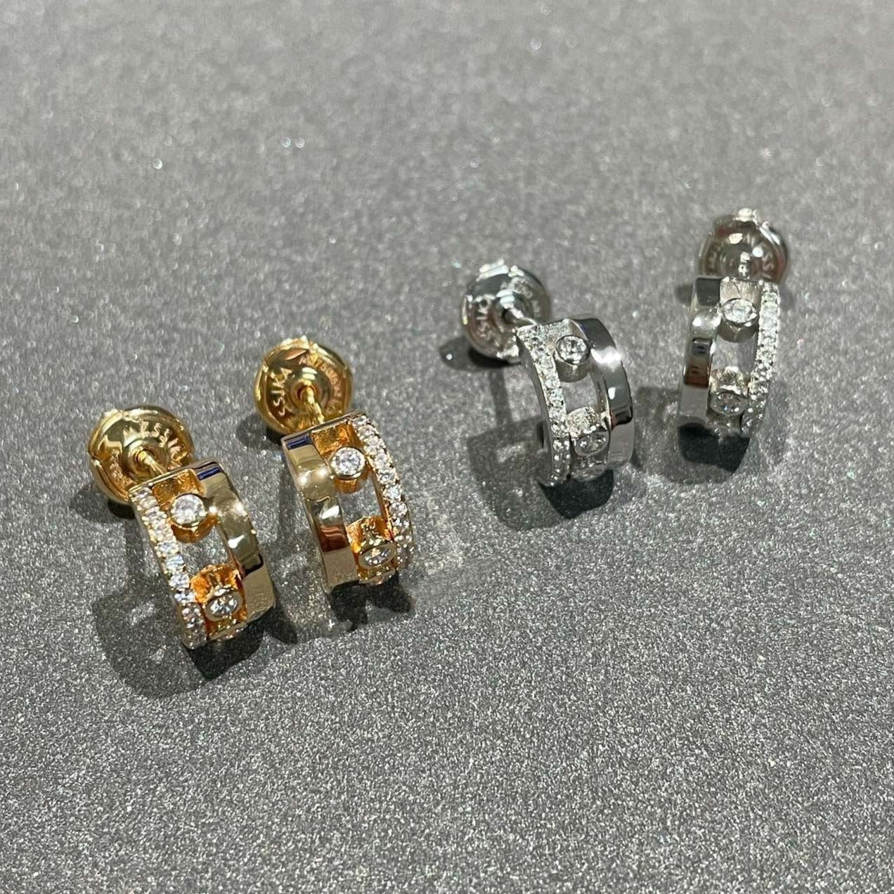 [⭐Glow]MOVE ROMANE EARRINGS DIAMOND