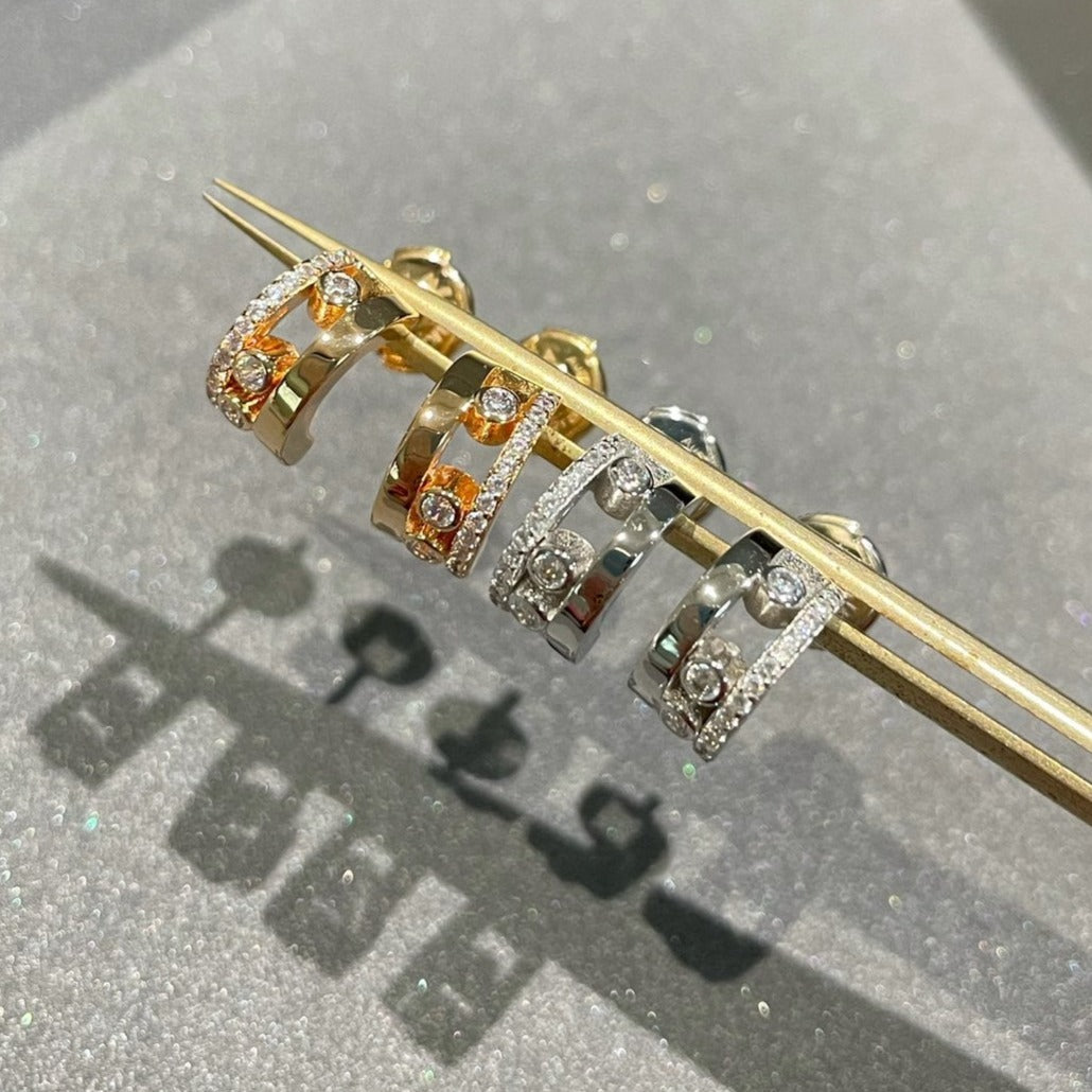 [⭐Glow]MOVE ROMANE EARRINGS DIAMOND