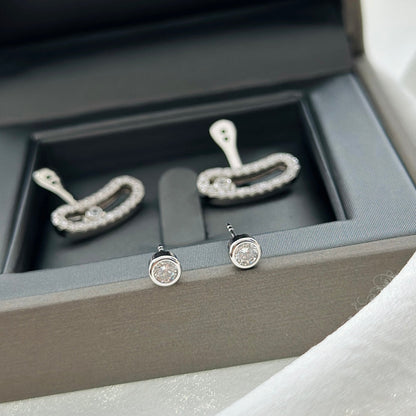[⭐Glow]MOVE UNO SILVER DIAMOND EARRINGS