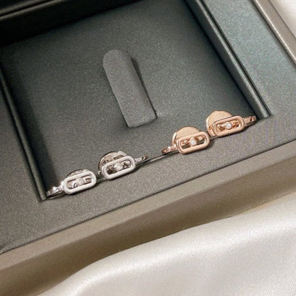 [⭐Glow]CREOLES MOVE UNO MINI 1 DIAMOND EARRINGS