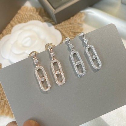 [⭐Glow]DORMEUSES MOVE UNO DIAMOND EARRINGS