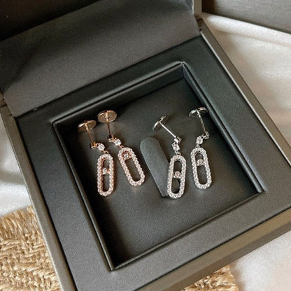 [⭐Glow]DORMEUSES MOVE UNO DIAMOND EARRINGS