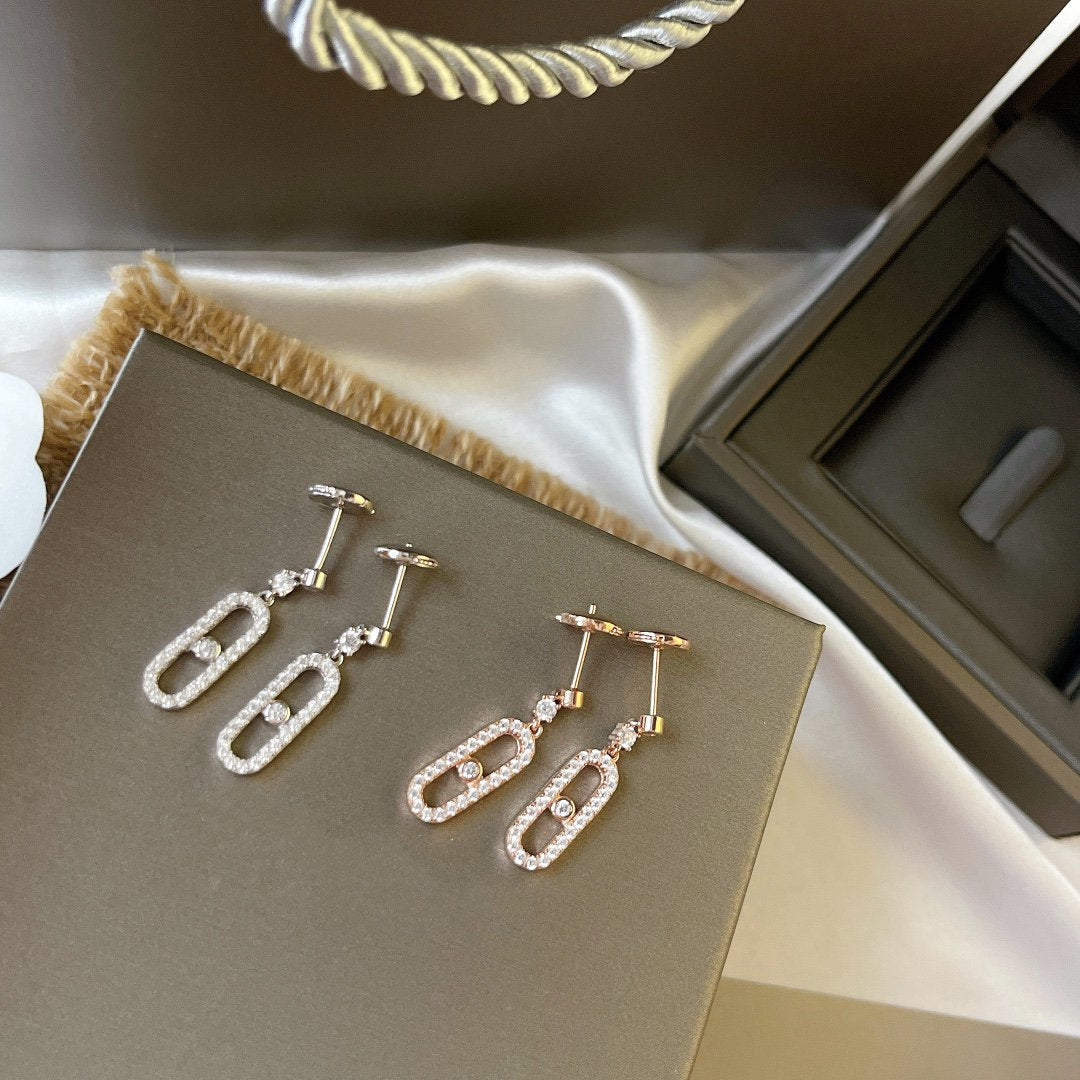 [⭐Glow]DORMEUSES MOVE UNO DIAMOND EARRINGS
